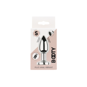 Plug vibrant acier inoxydable anal taille S avec télécommande, USB BOOTY